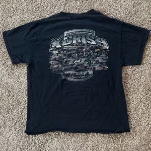 Vintage Men’s Large Faded Graphic Car T Shirt Black Heavy Cotton